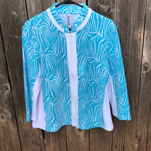 Berek Light Blue Designer Jacket Large - Picture 1 of 7